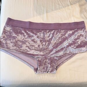 PINK Victoria's Secret Women's Velvet Hipster Panty- Mauve XL New Without a Tag